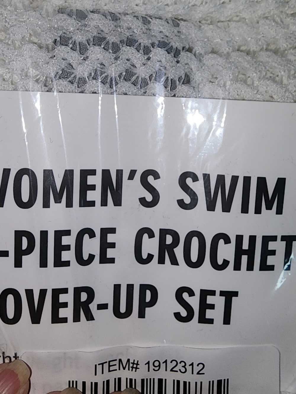 Hurley White Crochet Mesh Swim Coverup Set - Picture 2 of 5